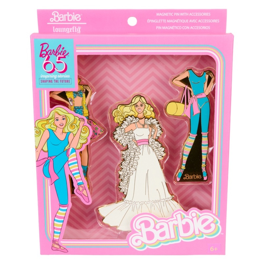 Barbie 65th Anniversary Paper Doll Magnetic Pin Set